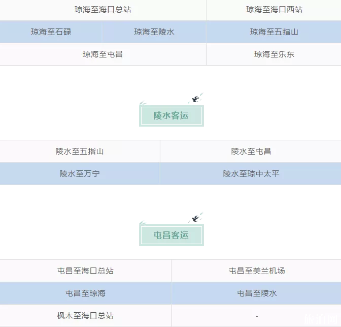 2020海南恢复客运汇总 海口汽车西站发班时间 2020海南恢复客运汇总 海口汽车西站发班时间