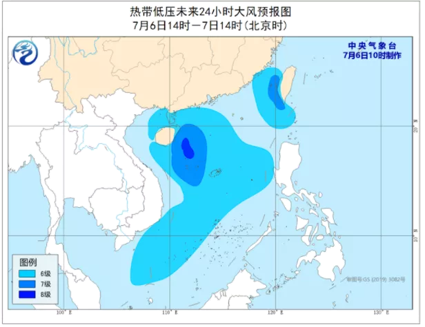 2021年7月海南热带低压台风走向 南海热带低压最新消息 琼州海峡轮渡将停运