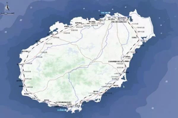 海南环岛旅游公路最新规划图及完工时间