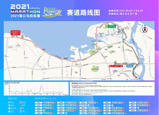 2021海口马拉松交通管制时间及路段
