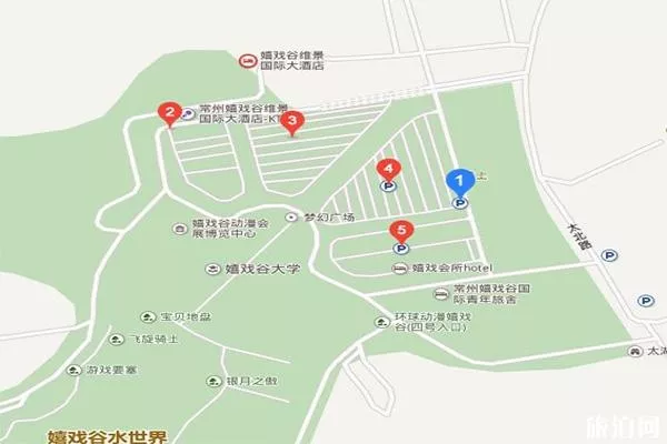 常州嬉戏谷停车场在哪 怎么收费的