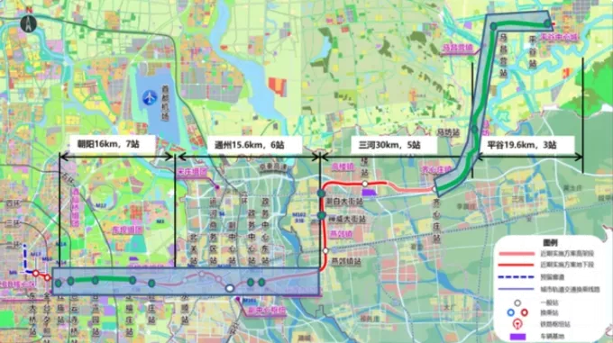 北京地铁22号线通车时间+线路图+站点