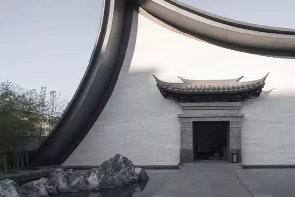 云南旅游最美建筑物-高黎贡小镇双檐宛月展示中心 云南旅游最美建筑物-高黎贡小镇双檐宛月展示中心