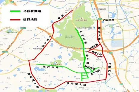 2019南京江宁马拉松路线+交通管制信息