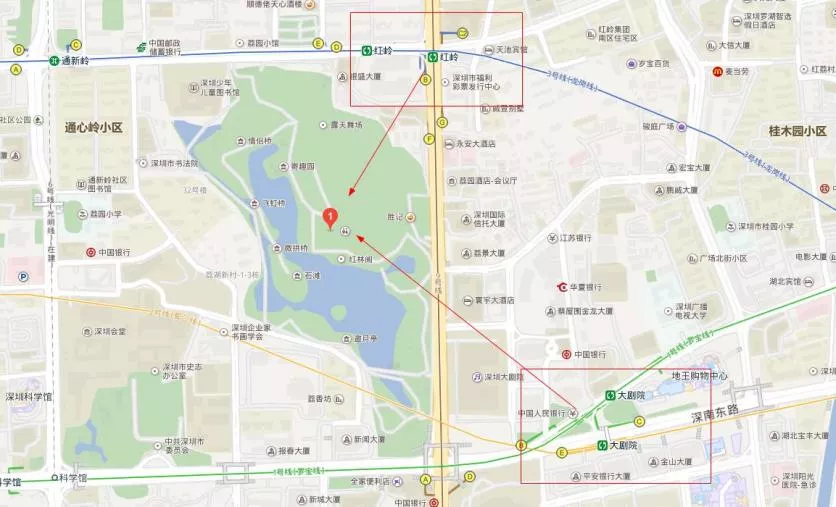 深圳荔枝公园在哪个地铁站 荔枝公园地铁站几号线 深圳荔枝公园在哪个地铁站 荔枝公园地铁站几号线