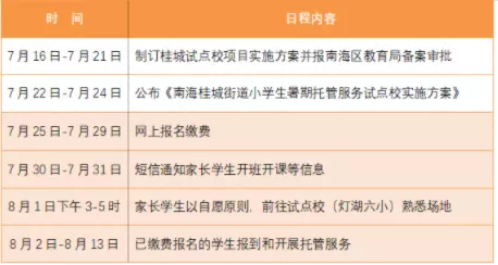 2021佛山试点小学生暑期托管-时间地点及收费标准 2021佛山试点小学生暑期托管-时间地点及收费标准
