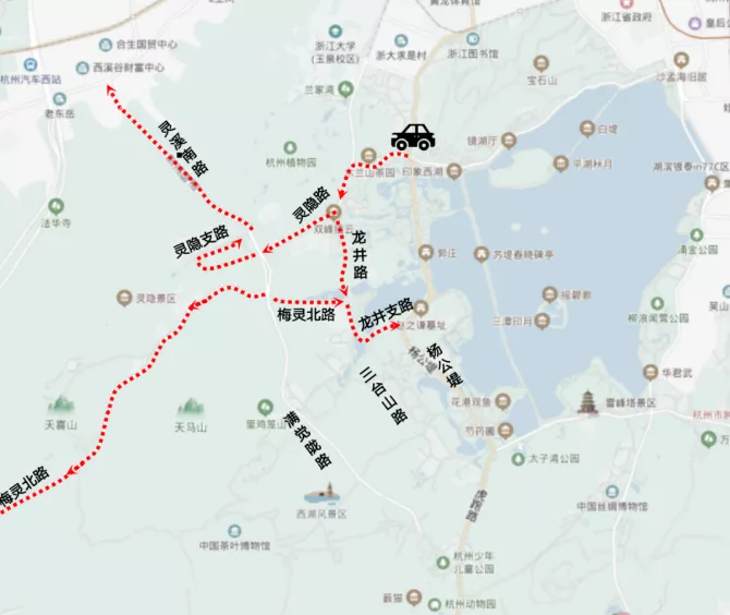 2021春节西湖景区限行时间和范围 2021春节西湖景区限行时间和范围