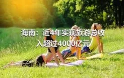 海南：近4年实现旅游总收入超过4000亿元