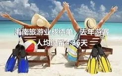 海南旅游业成绩单：去年游客人均逗留4.36天