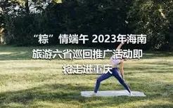 “粽”情端午 2023年海南旅游六省巡回推广活动即将走进重庆