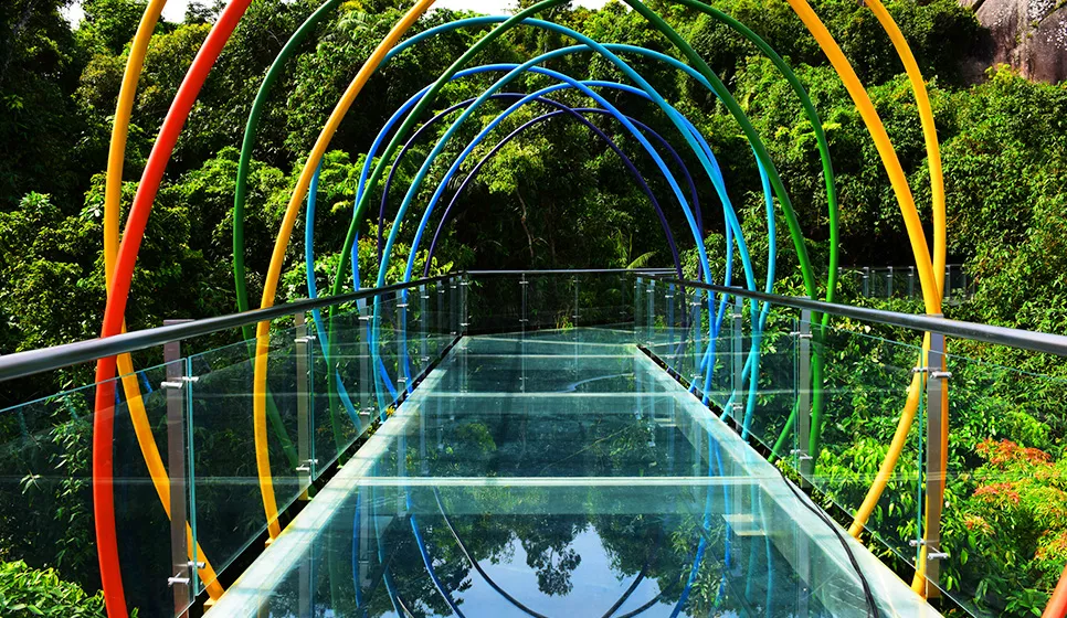 亚龙湾热带天堂森林旅游区全海景玻璃栈桥