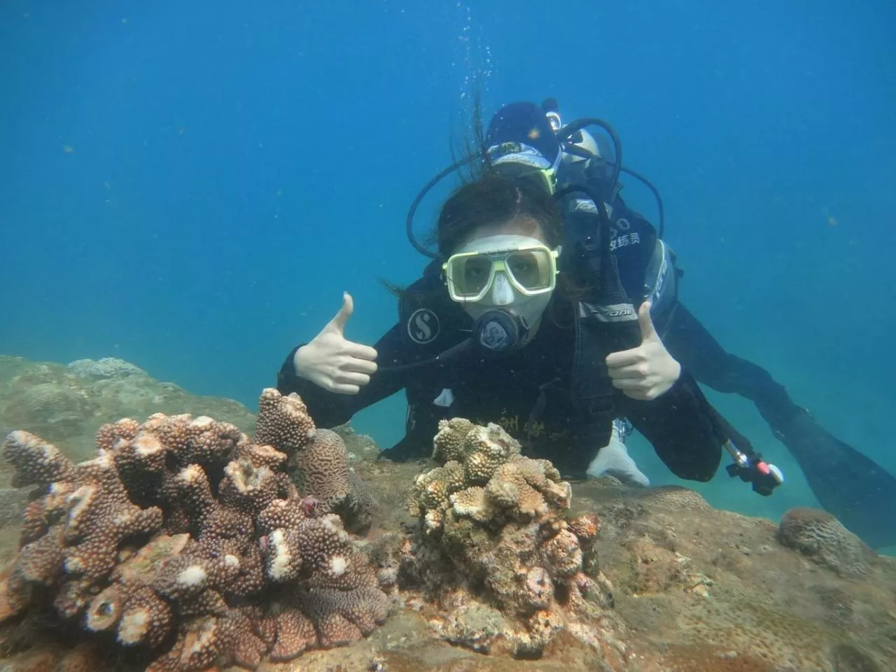 蜈支洲岛堡礁潜水