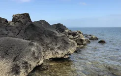 儋州八大景点之一龙门激浪火山海岸